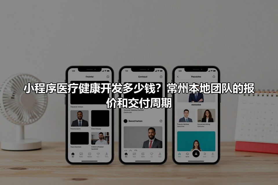 小程序医疗健康开发多少钱？常州本地团队的报价和交付周期