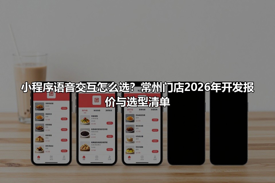 小程序语音交互怎么选？常州门店2026年开发报价与选型清单