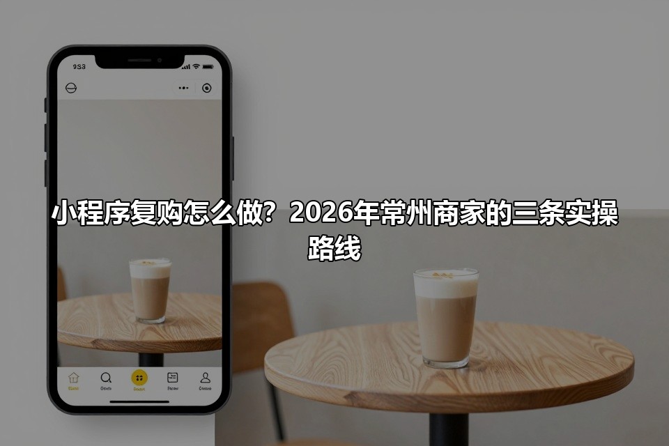 小程序复购怎么做？2026年常州商家的三条实操路线