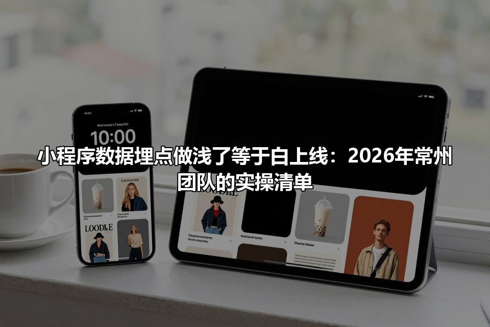 小程序数据埋点做浅了等于白上线：2026年常州团队的实操清单