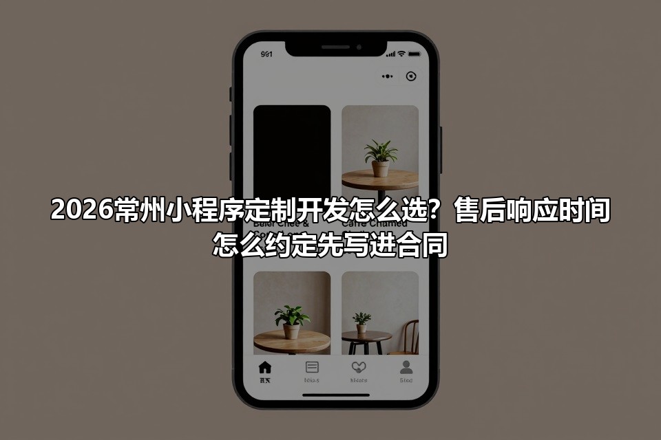 2026常州小程序定制开发怎么选？售后响应时间怎么约定先写进合同