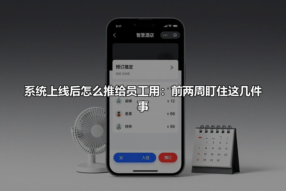 系统上线后怎么推给员工用：前两周盯住这几件事