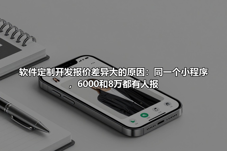 软件定制开发报价差异大的原因：同一个小程序，6000和8万都有人报
