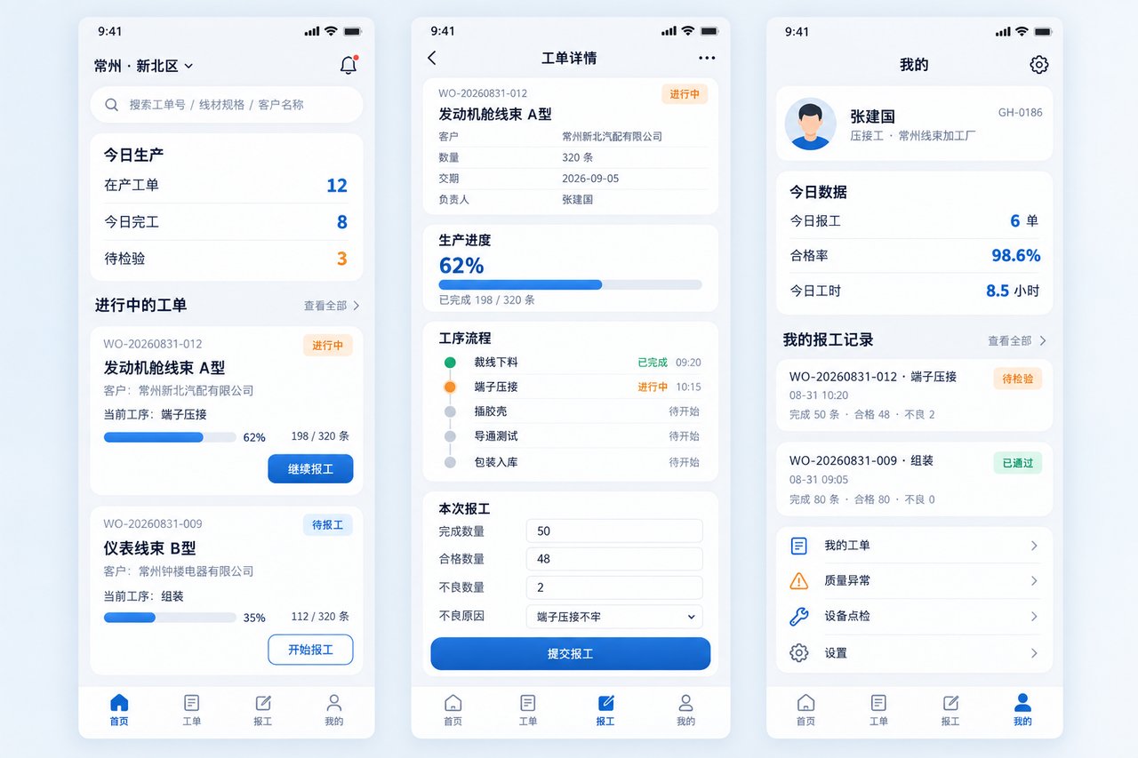 线束加工厂小程序开发案例:从纸质工单到扫码报工与计件自动核算