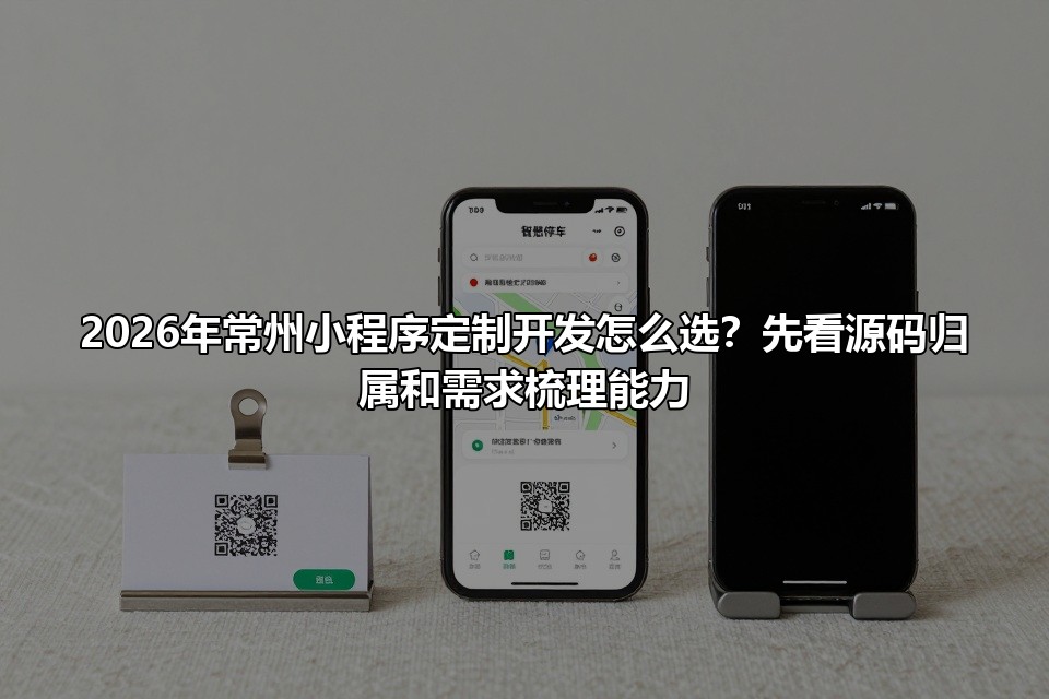 2026年常州小程序定制开发怎么选？先看源码归属和需求梳理能力