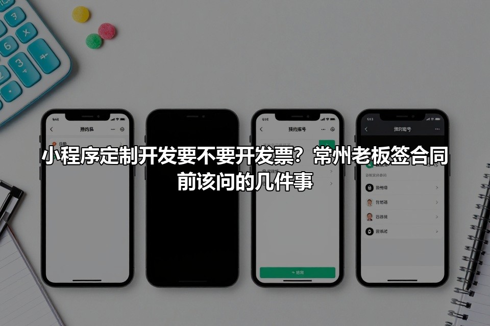小程序定制开发要不要开发票？常州老板签合同前该问的几件事