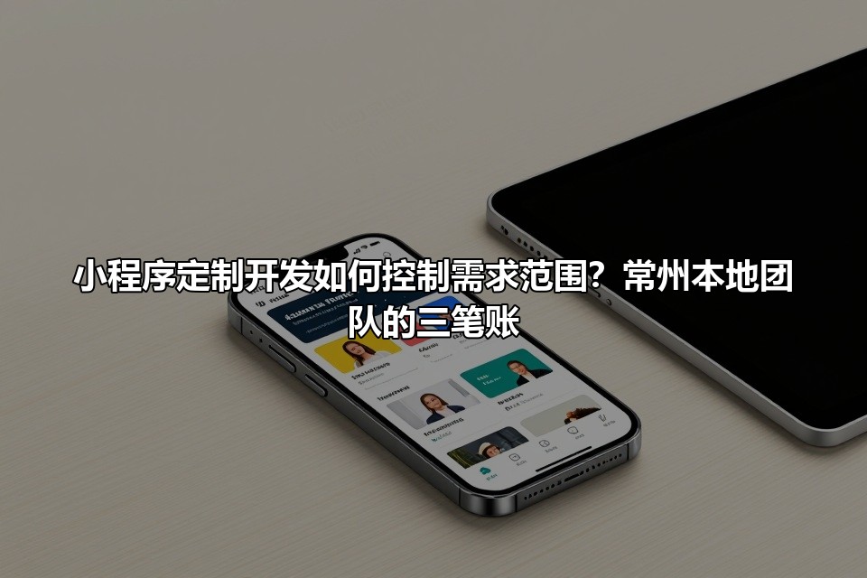 小程序定制开发如何控制需求范围？常州本地团队的三笔账
