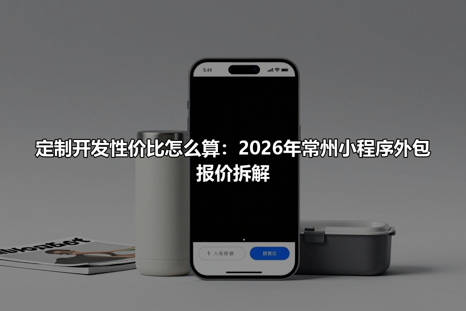 定制开发性价比怎么算：2026年常州小程序外包报价拆解
