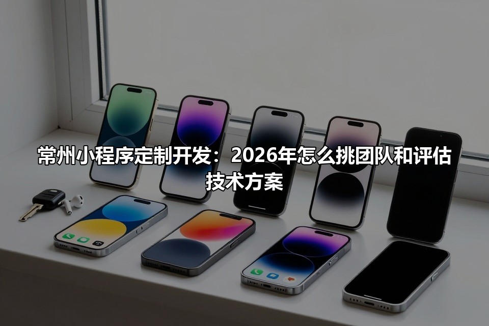 常州小程序定制开发：2026年怎么挑团队和评估技术方案