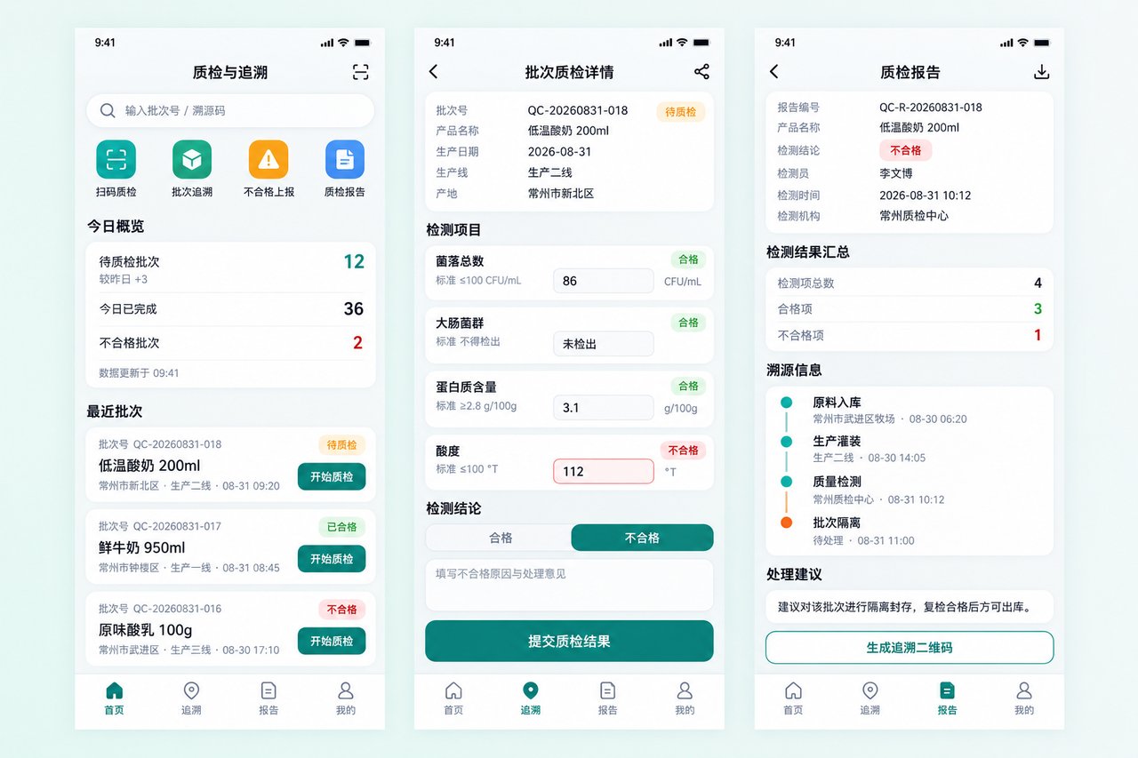 食品加工厂质检与追溯小程序开发案例:从纸质台账到扫码溯源