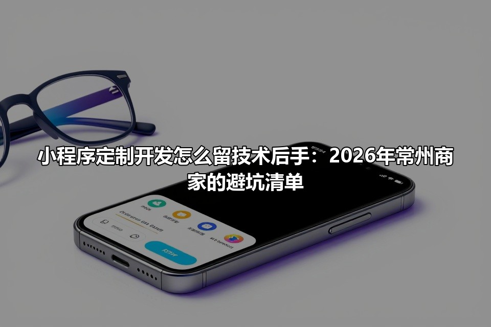 小程序定制开发怎么留技术后手：2026年常州商家的避坑清单
