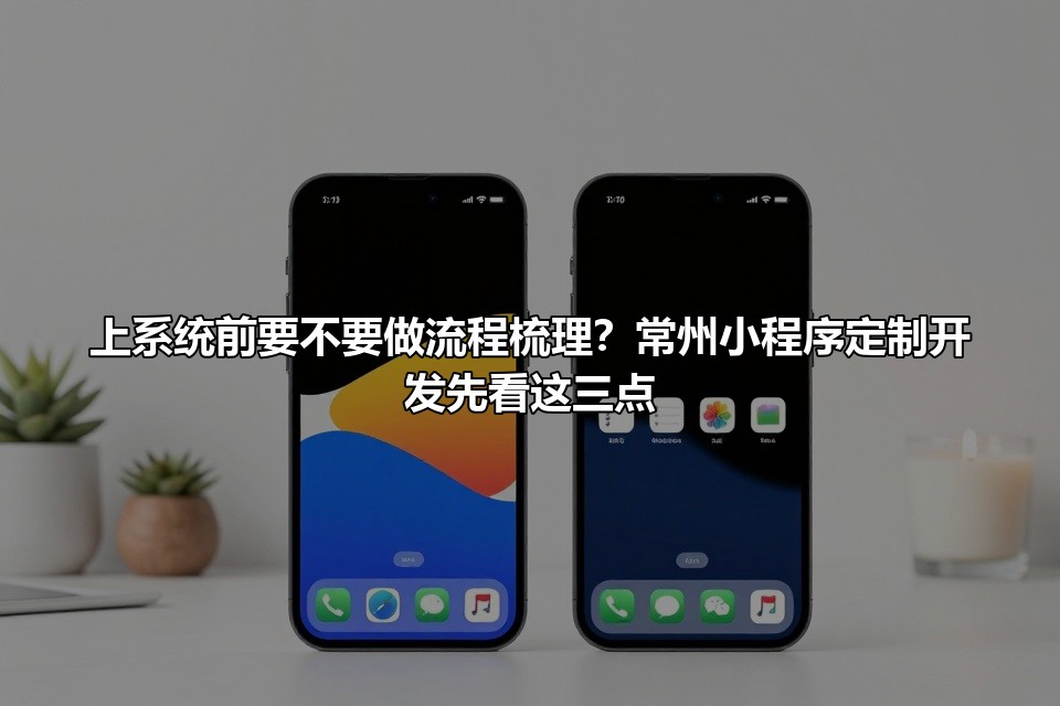 上系统前要不要做流程梳理？常州小程序定制开发先看这三点