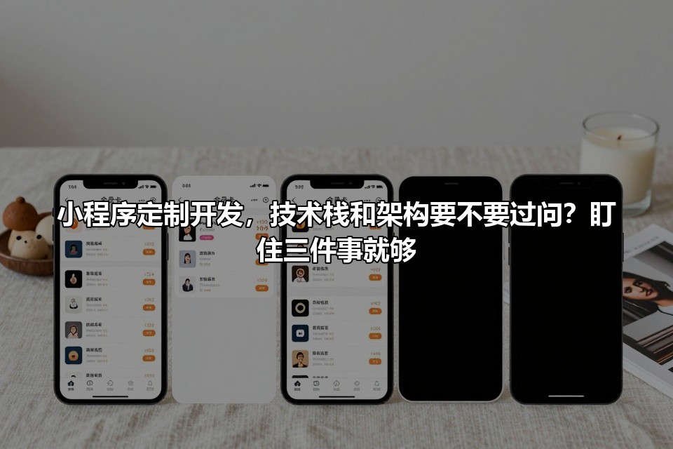 小程序定制开发，技术栈和架构要不要过问？盯住三件事就够