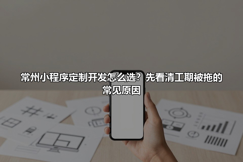常州小程序定制开发怎么选？先看清工期被拖的常见原因