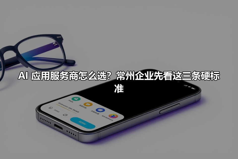 AI 应用服务商怎么选？常州企业先看这三条硬标准