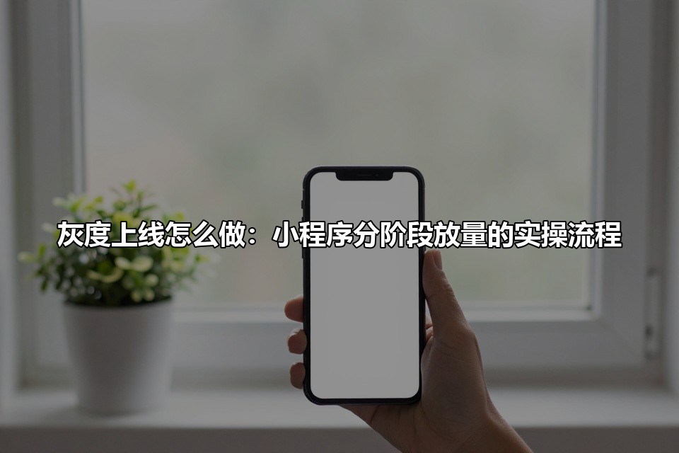 灰度上线怎么做：小程序分阶段放量的实操流程
