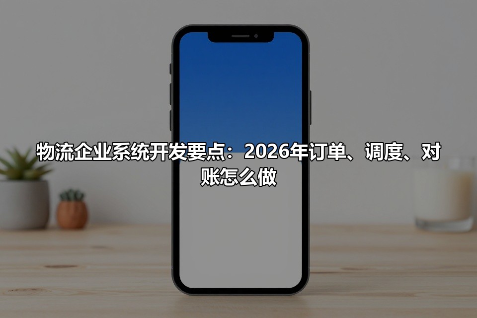 物流企业系统开发要点：2026年订单、调度、对账怎么做