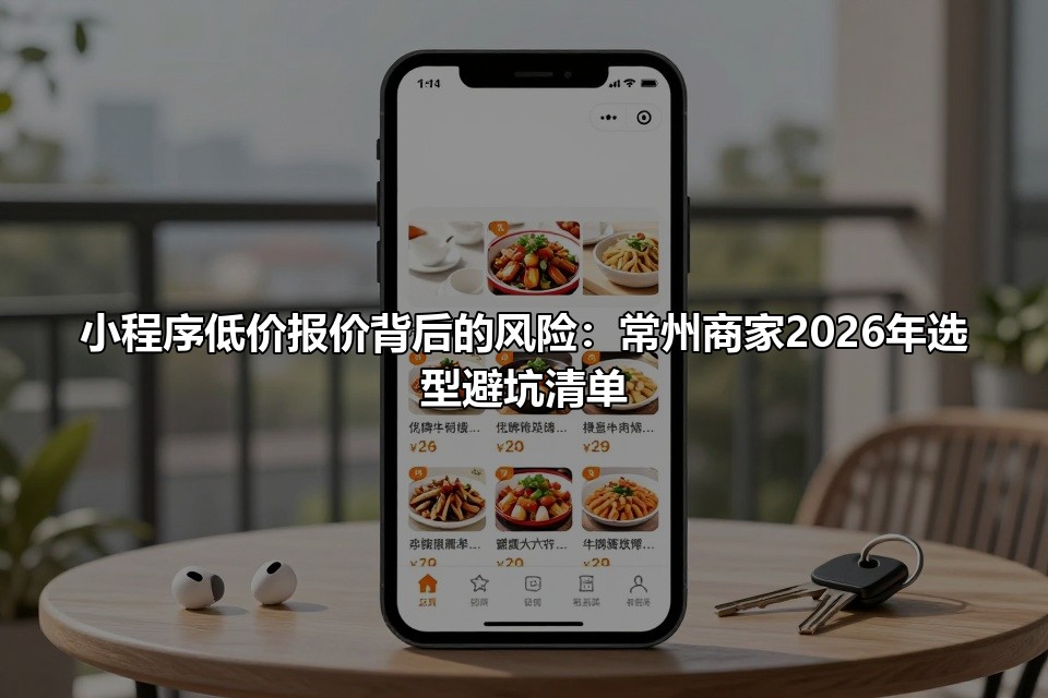 小程序低价报价背后的风险：常州商家2026年选型避坑清单