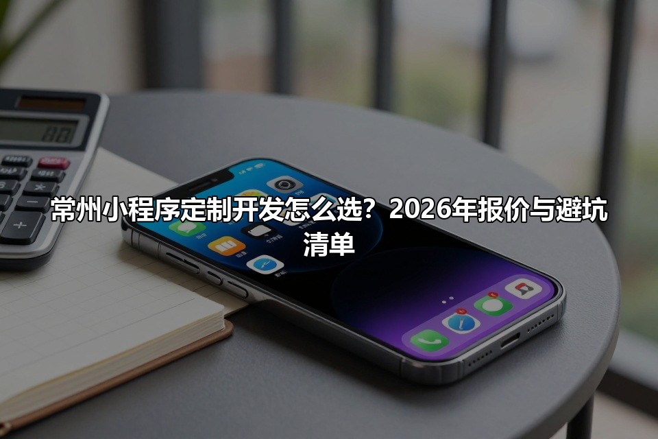 常州小程序定制开发怎么选？2026年报价与避坑清单