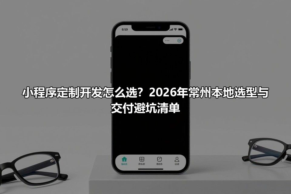 小程序定制开发怎么选？2026年常州本地选型与交付避坑清单