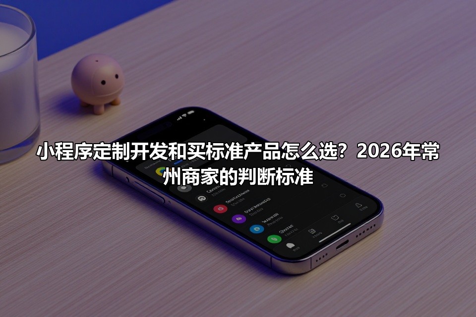 小程序定制开发和买标准产品怎么选？2026年常州商家的判断标准